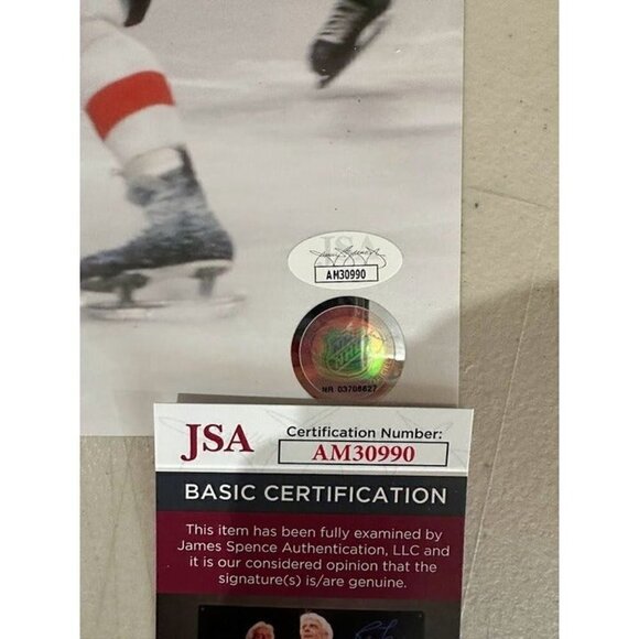 Reggie Leach signed autographed Philadelphia Flyers 8x10 Photo JSA - Picture 2 of 2